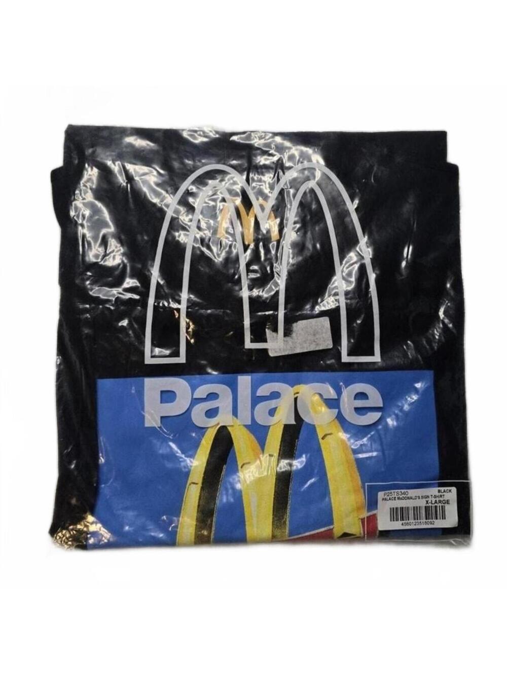 Authentic Palace x McDonald's “Sign” Black, size XL. (DS)